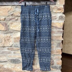 Relaxed Navy Patterned Womens’s Lounge Pants